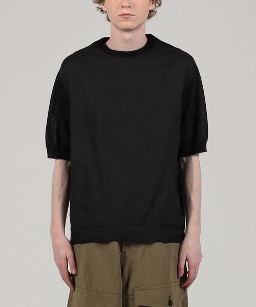 トゥモローランド トリコ 24SS コットンリネン プルオーバー Tシャツ L TOMORROWLAND tricot コットンリネン クルーネック