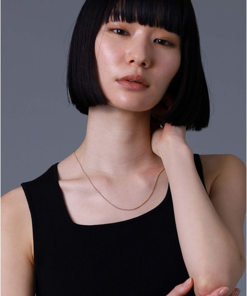 ネックレス LH Petite Modern ハーフラウンドチェーン/K10ゴールド メンズ レディースの画像