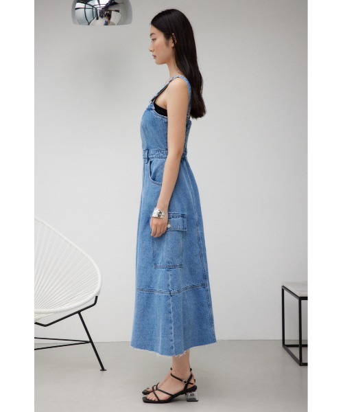 信頼も厚い AZUL BY MOUSSY ワンピース ロングデニムワンピース : ZOZOTOWN ワンピース