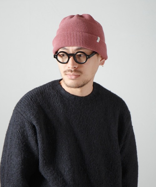 RACAL（ラカル） ニット帽 ニットキャップ メンズ 2way Plain Color