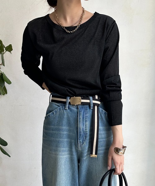 DouDou tシャツ ラメロンTEE レディース DouDou tシャツ ラメロンTEE レディース : ZOZOTOWN Yahoo!店