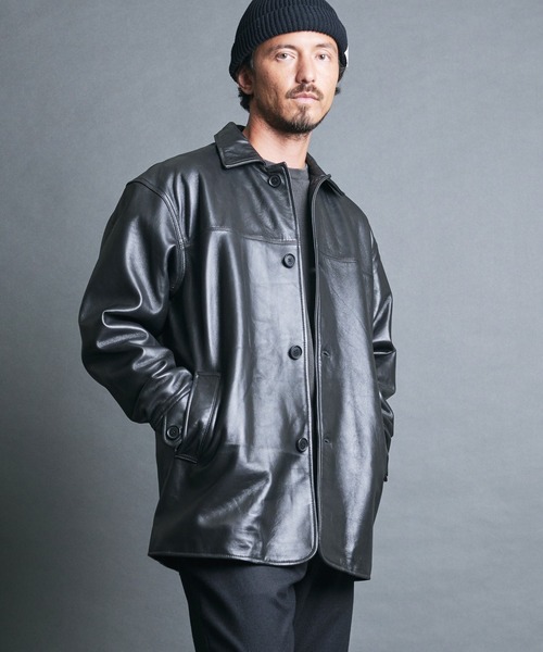 Magine 革ジャン ライダース LAMB LEATHER CAR COAT:ラムレザー