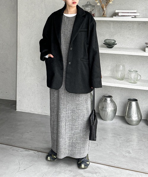 aere ★シャギージャケットコート aere シャギージャケットコート 38 ADORE｜◇シャギーモヘヤコート