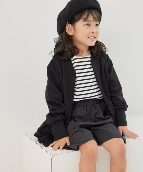 ROPE' PICNIC（ロペ ピクニック） カーディガン 「KIDS」フリルジップ