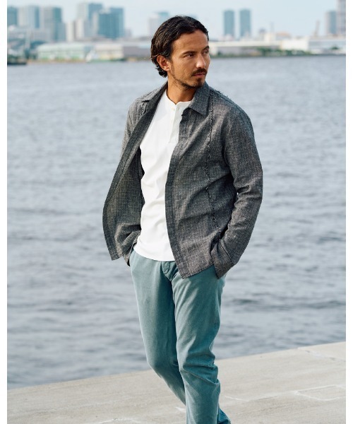 wjk シャツ switching texture shirt メンズ : ZOZOTOWN Yahoo
