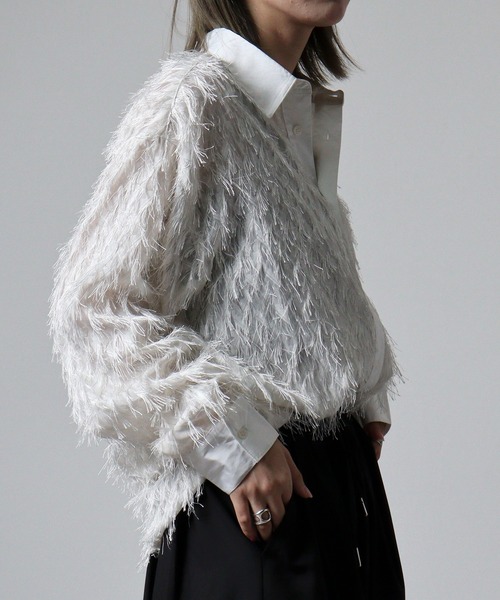 REGIEVO（レジエボ） シャツ Cleric feather long sleeve shirt 