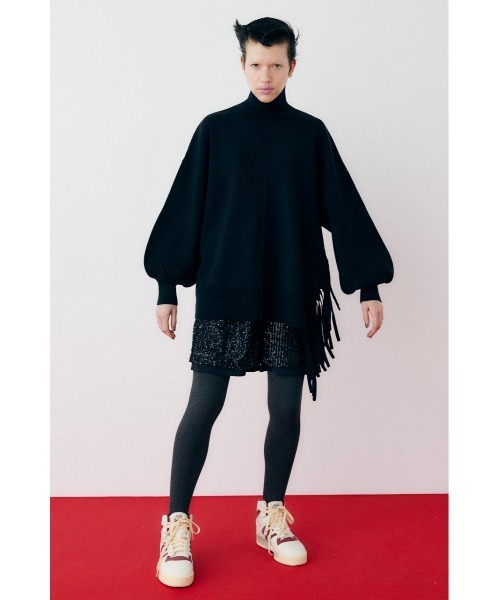 ニット セーター Fringe knit tops　　フリンジニットトップス レディース HeRIN.CYE ニット セーター Fringe knit tops フリンジニット