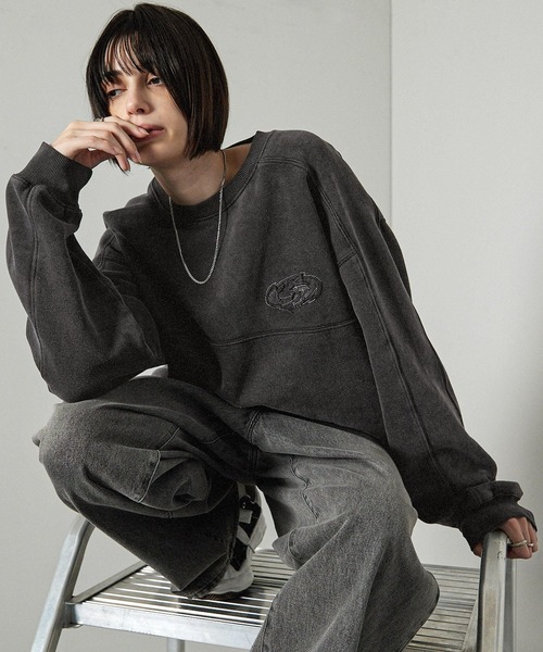スウェット・トレーナー ALEX SWEATSHIRT トレーナー スウェット 「Alfred Alex」ラグランゲームビッグ