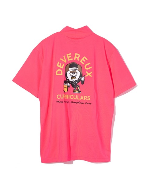DEVEREUX GOLF Mサイズ モックネック オーバーサイズTシャツ デヴァローゴルフ Mサイズ モックネック オーバーサイズTシャツ