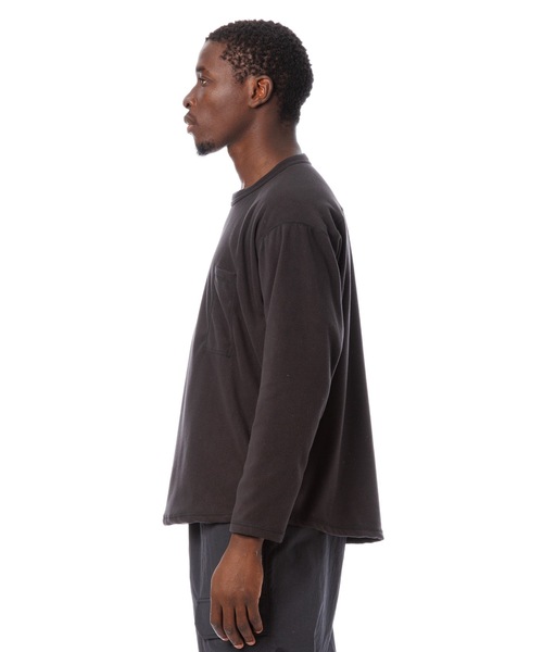 SANDINISTA POLARTEC® Fleece Pocket Top 黒 Sandinista（サンディニスタ） POLARTEC(R) Fleece Pocket Top