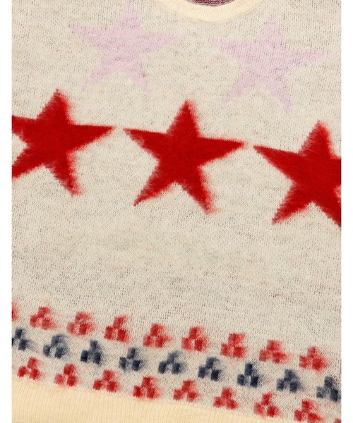 ニット セーター 「Little Sunny Bite」star knit top レディース メンズ Little sunny bite ニット セーター /Little Sunny Bite/star