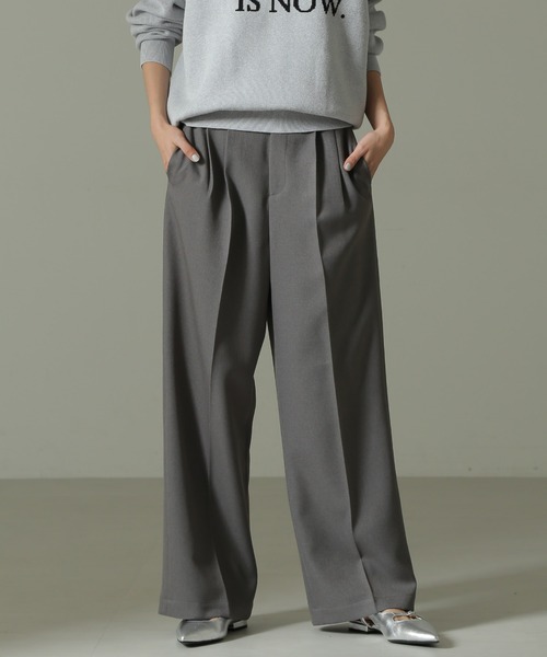<新品>レディース1(Mサイズ位) ナナミカ ウールリネンパンツ　日本製 nanamica / Ripstop Wide Cropped Field Pants