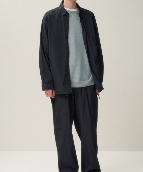 ATON ブルゾン アウター (エイトン) HAND DYED NYLON | SHIRT JACKET