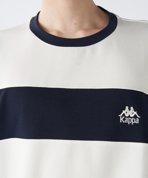 Kappa　カラーブロック切替Tシャツ Kappa tシャツ 「ユニセックス」 カラーブロック切替半袖Tシャツ