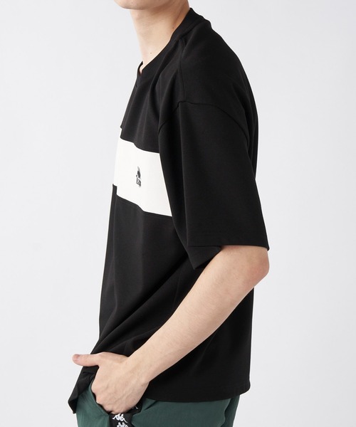 Kappa　カラーブロック切替Tシャツ Kappa tシャツ 「ユニセックス」 カラーブロック切替半袖Tシャツ