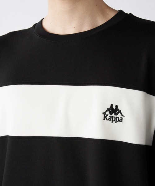 Kappa tシャツ 「ユニセックス」 カラーブロック切替半袖Tシャツ