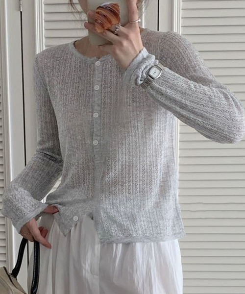 LOWO カーディガン カラーカーディガン レディース : ZOZOTOWN Yahoo 