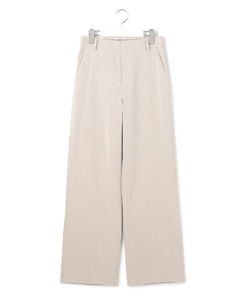 パンツ 「Oggi5月号掲載/洗える」リネンレーヨンストレッチ ワイド