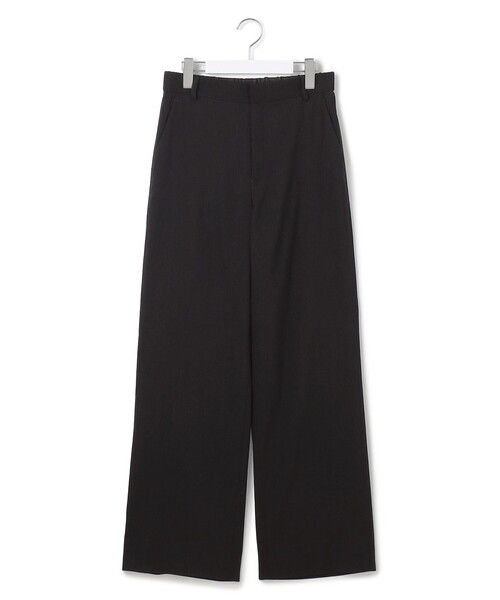 パンツ 「Oggi5月号掲載/洗える」リネンレーヨンストレッチ ワイド