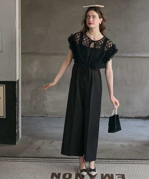 BONLECILL noir パンツドレス 「BONLECILL noir」2wayダブル