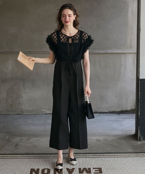 BONLECILL noir パンツドレス 「BONLECILL noir」2wayダブル