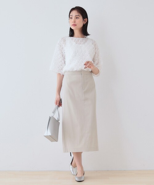 INDIVI スカート 春SALE！「洗える／SETUP可能／UVケア