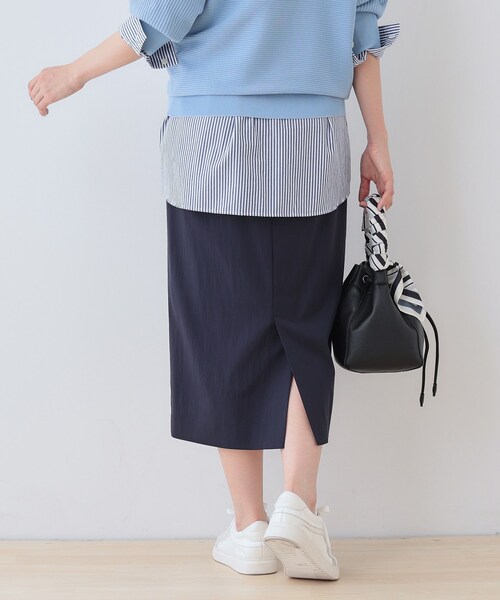 【新品☆未使用】スカート　INDIVI INDIVI スカート 「洗える／SETUP可能／UVケア」ストレート