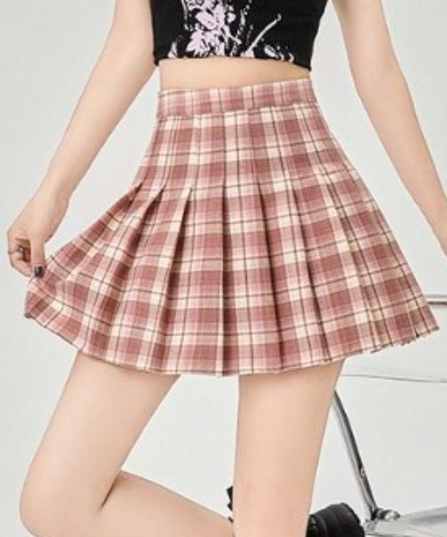 GEMEDA スカート チェックプリーツミニスカート : ZOZOTOWN Yahoo!店
