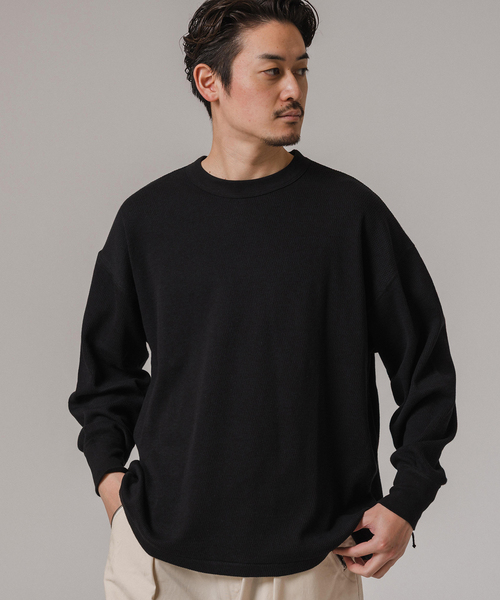 ETS.MATERIAUX / マテリオ モールスキン 黒 サイズM ETS.MATERIAUX / マテリオ 超長綿 ピマーナ コート 日本製