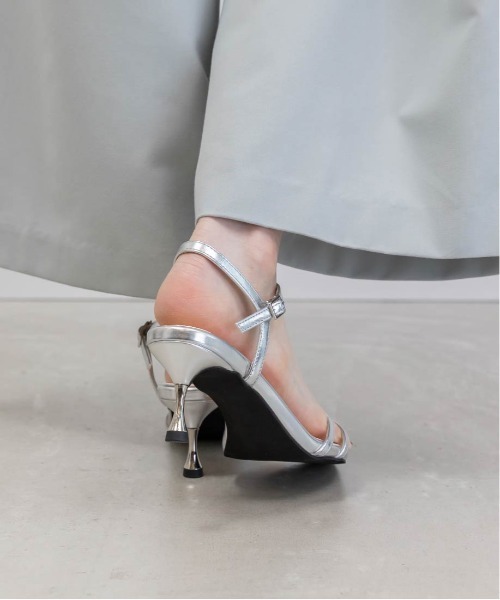 RANDA（ランダ） サンダル バックコンシャスヒールストラップサンダル
