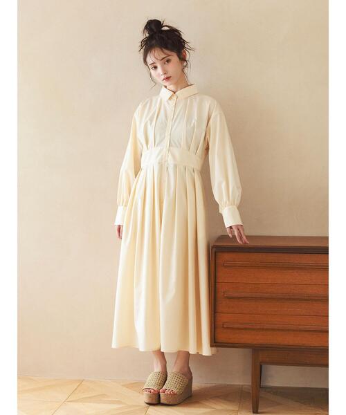 so4u（ソウフォーユー） ワンピース タックシャツワンピース