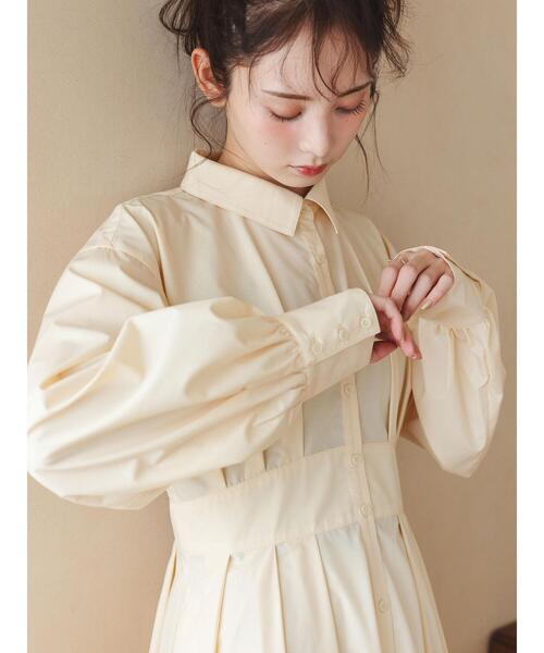 so4u（ソウフォーユー） ワンピース タックシャツワンピース