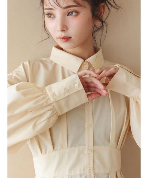 so4u（ソウフォーユー） ワンピース タックシャツワンピース