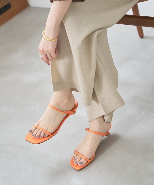 LE TALON 3.5cmWストラップサンダル LE TALON サンダル 「追加」3.5cmWストラップサンダル