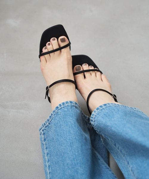 LE TALON サンダル 「追加」3.5cmWストラップサンダル