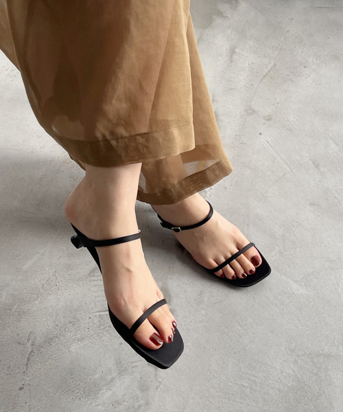 新品　LE TALON 3.5cmWストラップサンダル LE TALON サンダル 「追加」3.5cmWストラップサンダル
