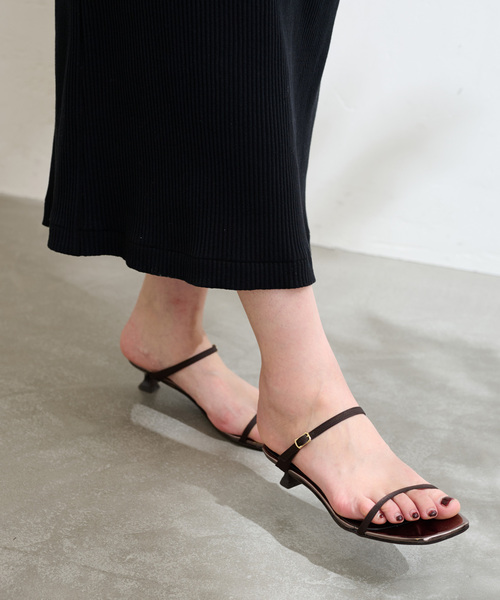 LE TALON サンダル 「追加」3.5cmWストラップサンダル