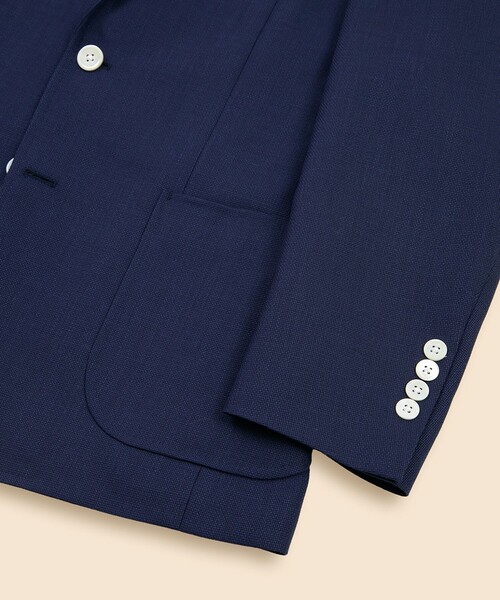 美品 Brooks Brothers モヘア テーラードジャケット 紺ブレ トロフィーモヘア/ミラクルクリンプウール 段返り3釦ブレザー