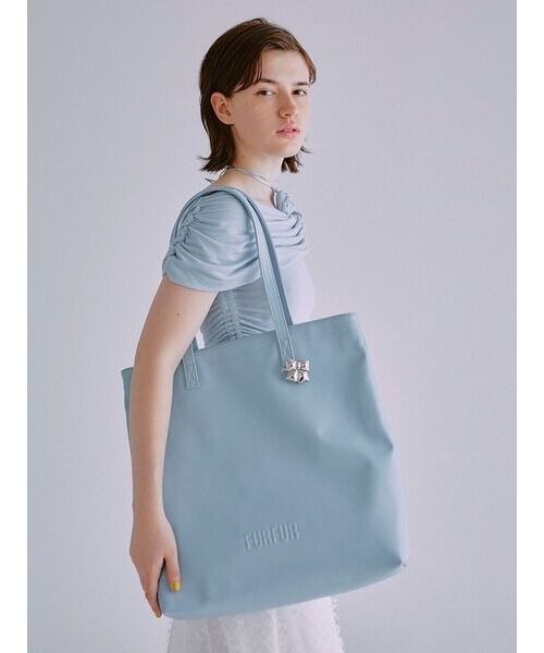 FURFUR エンボスロゴトートバッグＭ ブラック FURFUR｜エンボスロゴトートバッグM | Rakuten Fashion(楽天