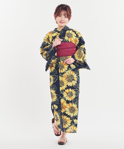 Honeys 浴衣 セパレート浴衣 3点セット（羽織り＋巻きスカート