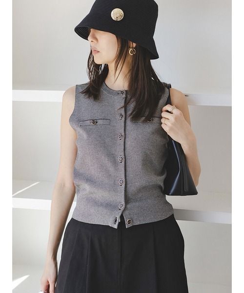 SNIDEL ニット セーター Sustainableニットジレプルオーバー
