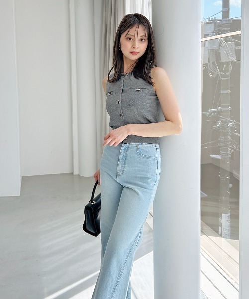 SNIDEL ニット セーター Sustainableニットジレプルオーバー