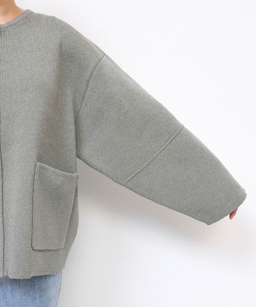 「andme」 「alma design」カーディガン FREE ネイビー レディース_画像6