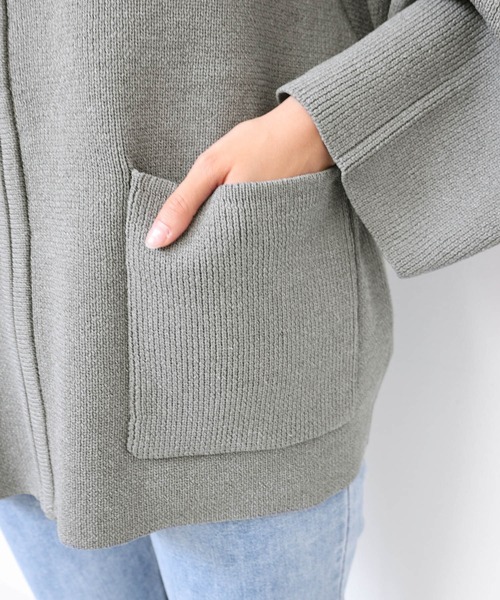 「andme」 「alma design」カーディガン FREE ネイビー レディース_画像8