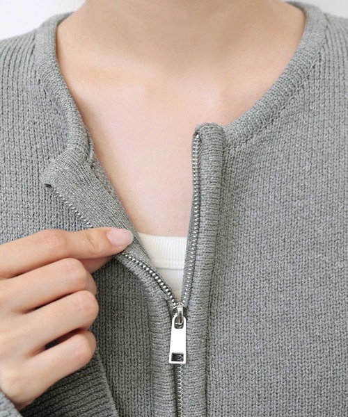 「andme」 「alma design」カーディガン FREE ネイビー レディース_画像9