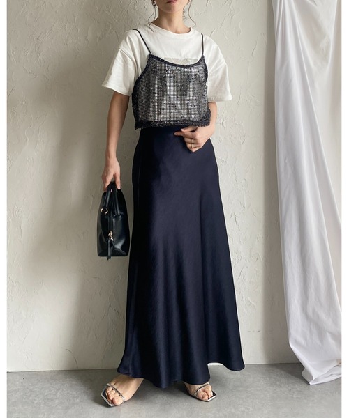 She's Closet ベスト ジレ ショート丈透かし編みニットビスチェ