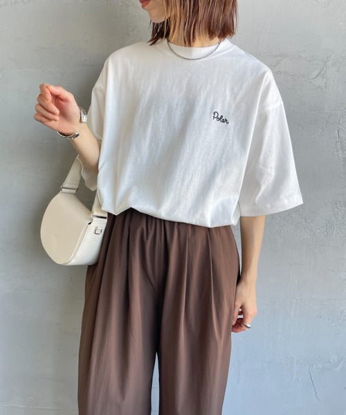 tシャツ 「POLeR/ポーラー」 別注 フラワー バックプリント ショートスリーブTシャツ レディース メンズ POLeR tシャツ 「POLeR/ポーラー」 別注 フラワー バック