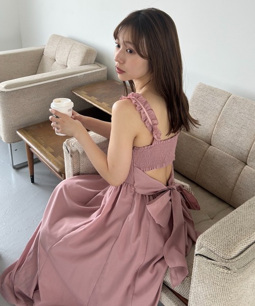 SNIDEL ワンピース 「WEB限定」バックデザインワンピース