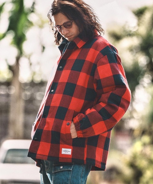 WONDER WALL MOTEL コート ジャケット mj10806- CHECK COACH JKT