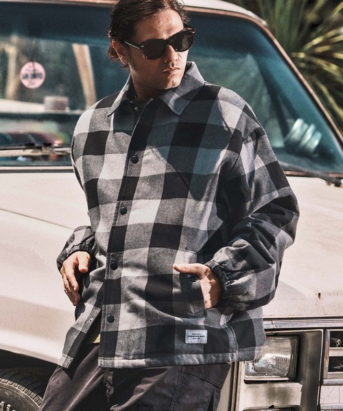 WONDER WALL MOTEL コート ジャケット mj10806- CHECK COACH JKT
